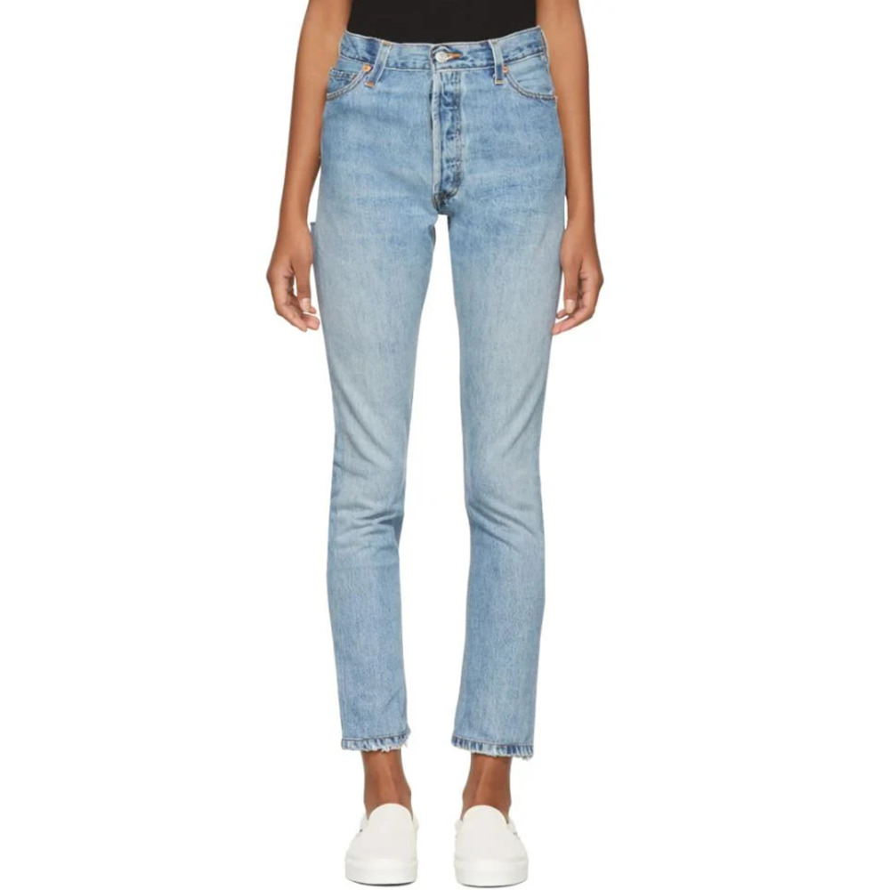 RE/DONE x Levi's Edition High-Rise Butt Rip‎ Jeans Indigo Blue Size 28